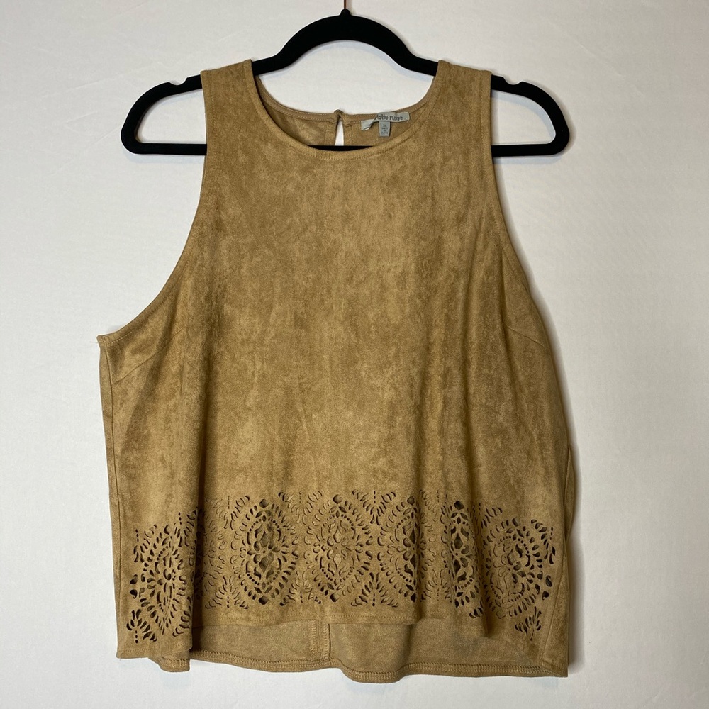 Boho Tank Suede-like Western-style Tank Top